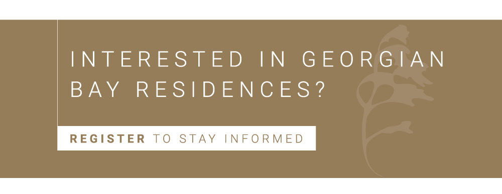 Designed with distinctive architecture, the Georgian Bay  Residences feature striking facades, high roof pitches that create dramatic high ceilings and spacious interiors, large windows to let in natural light and premium finishes  throughout. The attention to detail in each home is outstanding!